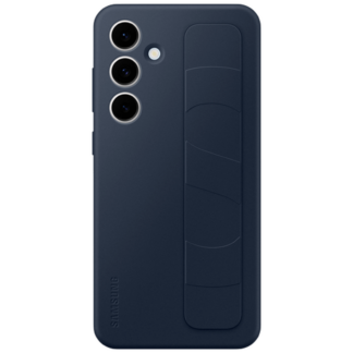 Samsung Standing Grip Silikon Back Cover Dunkelblau Samsung Galaxy S24 FE