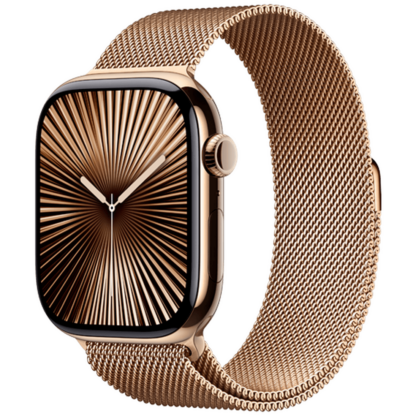 Apple Watch Series 10 4G 46mm Gold Titanium (Goldenes Milanaiseband M/L)