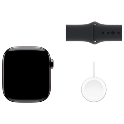 Apple Watch Series 10 4G 46mm Slate Titanium (Schwarzes Gummi Armband S/M) - Image 8