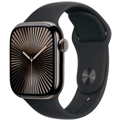 Apple Watch Series 10 4G 42mm Slate Titanium (Schwarzes Gummi Armband M/L) - Image 2