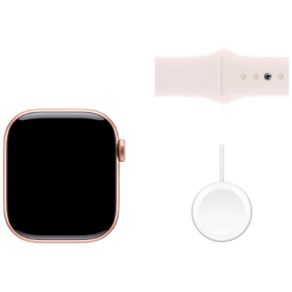 Apple Watch Series 10 4G 42mm Gold (Rosa Gummi Armband M/L) - Image 7