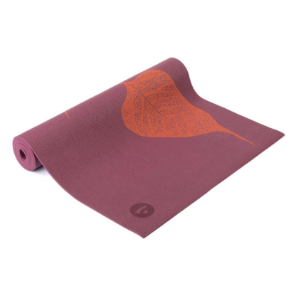 Yogamatte, LEAVES 3C, Leela Collection - red plum - Image 2