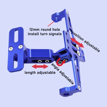 Motorrad-Kennzeichenhalter mit LED-Licht - Image 5