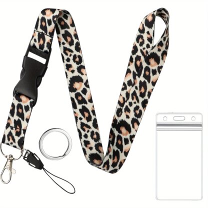 Lanyard mit Leopard-Print