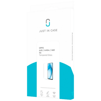 Just in Case Gehärtetes Glas Clear Displayschutzfolie OPPO A40/A40m/A60 5G - Image 5