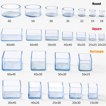 Möbelbein-Schutzkappen, 4 Stück - Image 3