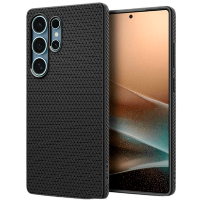Spigen Liquid Air TPU Back Cover Schwarz Samsung Galaxy S25 Ultra - Image 3