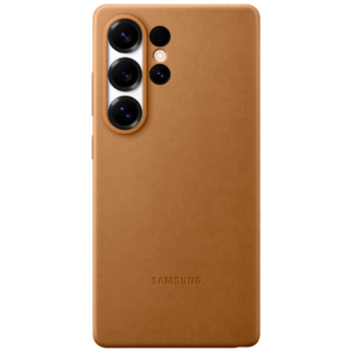 Samsung Kindsuit Pu-Leder Back Cover Gold Samsung Galaxy S25 Ultra