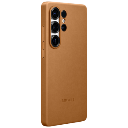 Samsung Kindsuit Pu-Leder Back Cover Gold Samsung Galaxy S25 Ultra - Image 3