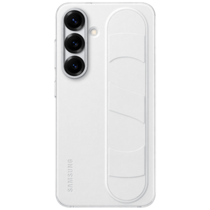 Samsung Standing Grip Silikon Back Cover Weiß Samsung Galaxy S25