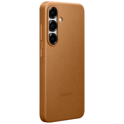 Samsung Kindsuit Pu-Leder Back Cover Gold Samsung Galaxy S25 - Image 3