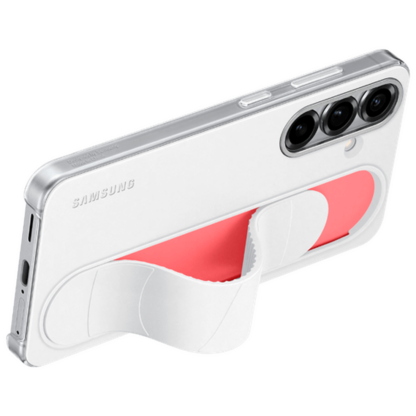 Samsung Standing Grip Silikon Back Cover Weiß Samsung Galaxy S25 - Image 4