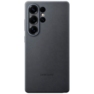 Samsung Kindsuit Pu-Leder Back Cover Schwarz Samsung Galaxy S25 Ultra
