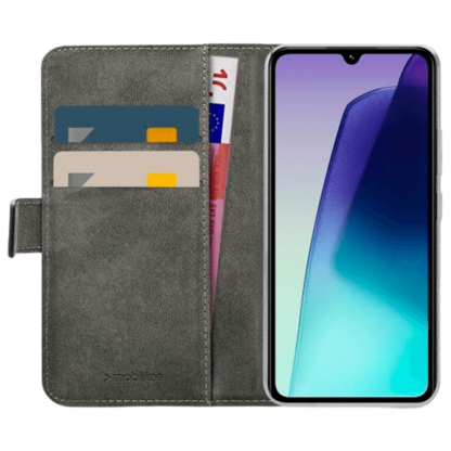 Mobilize Pu-Leder Book Hülle Schwarz Poco C75/Xiaomi Redmi 14C