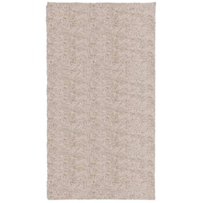 Shaggy-Teppich PAMPLONA Hochflor Modern Beige 120x120 cm - Image 2