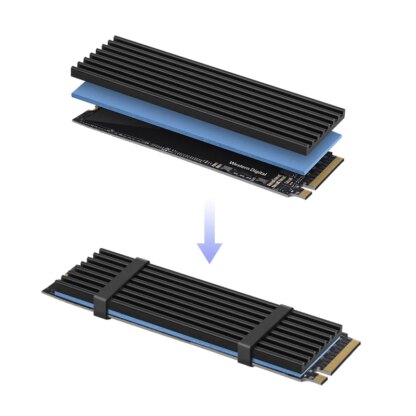 Aluminium M.2 SSD Kühler, 2 Stück - Image 5