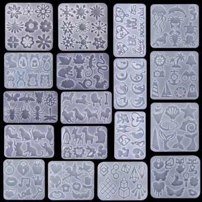 Silikonform für Ohrringe und Charms
