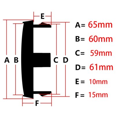 Nabenkappen, 65mm (4 Stk.) - Image 3