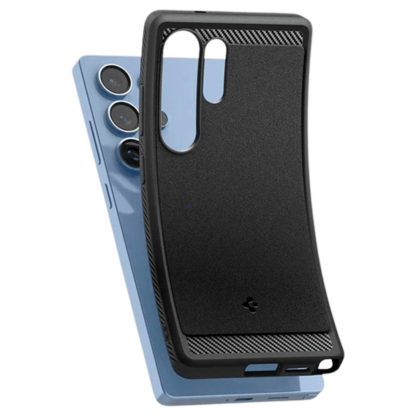 Spigen Rugged Armor TPU Back Cover Schwarz Samsung Galaxy S25 Ultra - Image 3