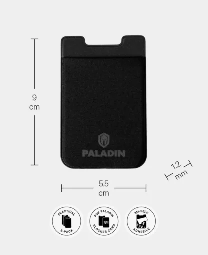 Paladin Kartenhülle 3er-Pack – Ultradünne Neopren-Schutzhülle für NFC-Blockerkarte, Kreditkarten, Ausweise - Image 5