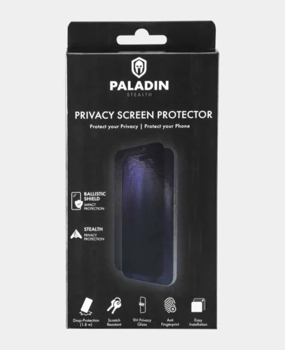 Paladin Anti-Spy Privacy Displayschutz, kratzfestes und bruchsicheres Spezialglas mit Sichtschutz für iPhone 15 Pro Max