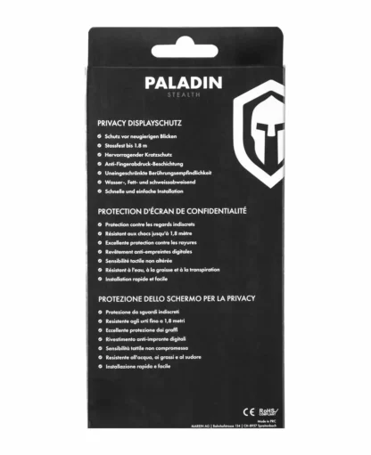 Paladin Anti-Spy Privacy Displayschutz, kratzfestes und bruchsicheres Spezialglas mit Sichtschutz für iPhone 15 Pro Max - Image 3