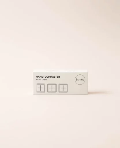 3er Set selbstklebende Handtuchhalter / Handtuchklemme für Geschirr- und Handtücher in Weiss - Image 7