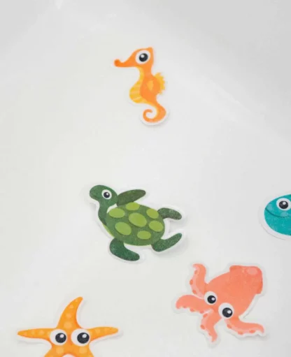 Selbstklebende Antirutsch-Sticker für Dusche und Badewanne, 9 Stück, Meerestiere - Image 7
