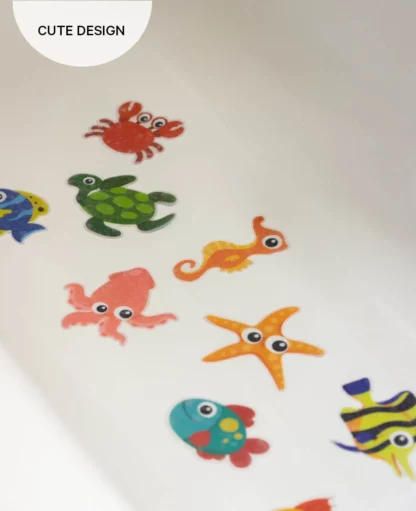 Selbstklebende Antirutsch-Sticker für Dusche und Badewanne, 9 Stück, Meerestiere - Image 6