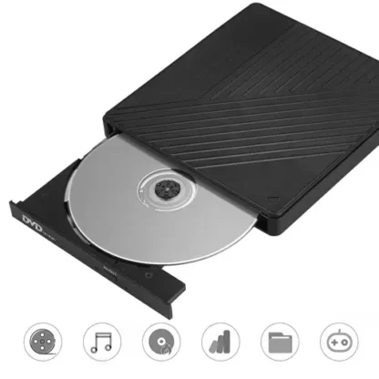 3in1 Slim Super Drive USB C / USB 3.0 CD DVD-RW Externes Laufwerk Brenner - Image 4