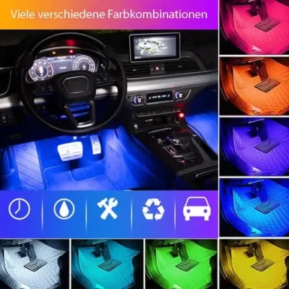 LEDs Auto Licht Streifen RGB Fussraumbeleuchtung mit Fernbedienung, 4 Stk. - Image 4