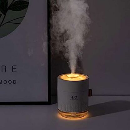 USB Luftbefeuchter Aroma Öl Diffuser mit LED Beleuchtung, Weiss, 500 ml - Image 5