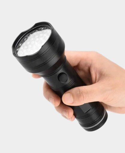UV Schwarzlicht Taschenlampe mit Handschlaufe – Anti-Flecken, Schwarz - Image 2
