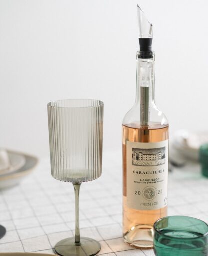 3in1 Edelstahl Flaschen Kühler Wein Dekanter und Drop Stop Ausguss, Silber - Image 2