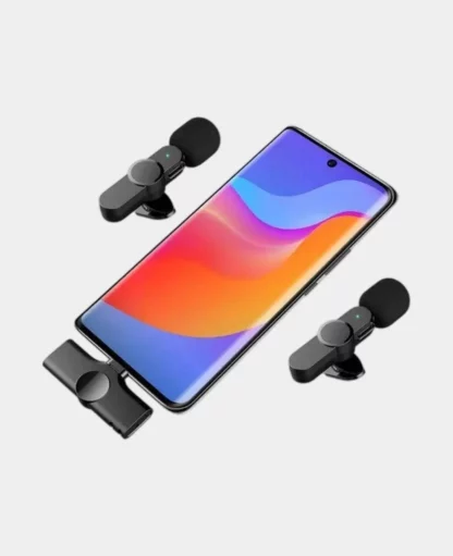 Kabelloses 360° Lavalier Mikrofon mit USB C Anschluss, 3-tlg. - Image 2