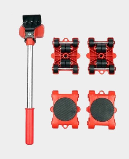 Möbel Transportrollen Lifter Set Hilfsmittel für Umzug (Bis 200kg), 5-tlg. - Image 2