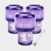 Ersatz Hepa Filter für Dyson Staubsauger V11 / V15, Violett, 4-tlg.