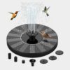 Schwimmender Solar Springbrunnen Vogel Bad Gartenteich Fontäne, Ø16cm