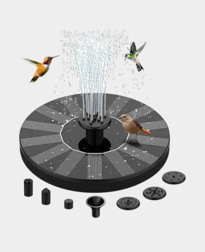 Schwimmender Solar Springbrunnen Vogel Bad Gartenteich Fontäne, Ø16cm