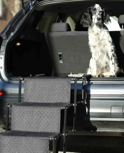 Faltbare Hundetreppe Auto Einstieghilfe Tragbare Hunde Rampe – Schwarz - Image 2