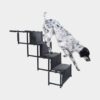 Faltbare Hundetreppe Auto Einstieghilfe Tragbare Hunde Rampe – Schwarz