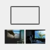 Faltbare Beamer Stoff Leinwand 16:9 Heimkino – Weiss, 265x149cm