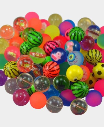 Gummi Ball Bouncing Hüpfball Spielzeug Mitgebsel Flummi, Ø25mm, 100 Stk.