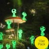 Fluoreszierende Alien Figuren Leuchtende Garten Deko, Grün, 10 Stk.