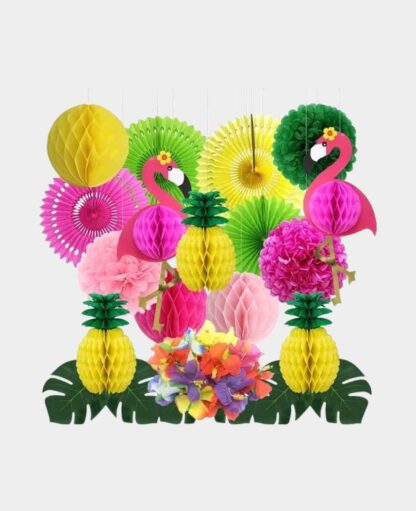 Flamingo & Ananas Deko-Set – Perfekt für Sommerpartys