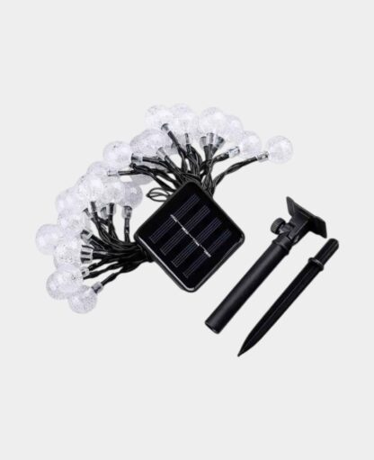 100 LED’s Deko Solar Lichterkette Kugeln Outdoor Beleuchtung IP44, 12m