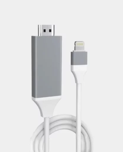 Lightning auf HDMI 1080p Konverter Adapter Kabel für iPhone / iPad – Weiss, 2m
