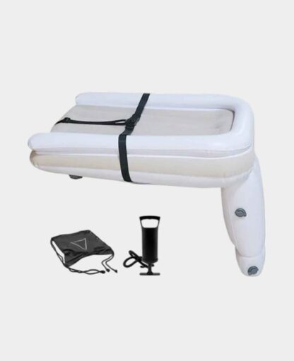 Aufblasbares Kinder Reise Bett Schlaf Sitzauflage mit Luftpumpe, 80x50cm