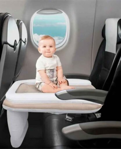 Aufblasbares Kinder Reise Bett Schlaf Sitzauflage mit Luftpumpe, 80x50cm - Image 2