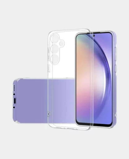 Samsung Galaxy A55 Gummi Case Schutzhülle mit Kameraschutz – Transparent
